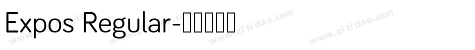 Expos Regular字体转换